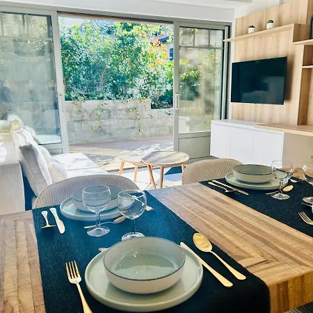 Magnifique 2 Personnes 5minpiedplage Terrasse Parking Clim ארסשון